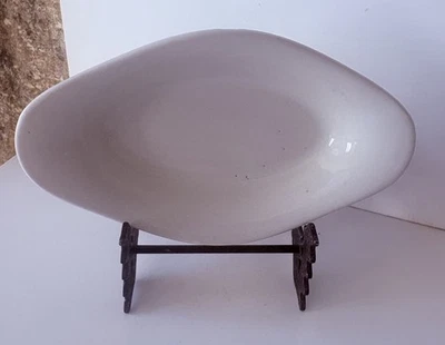 RAVIER PETIT PLAT BLANC LIMOGES M M COLLECTION DECO SHABBY CHIC - Photo 1/4