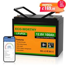 12,8V 100Ah Bluetooth LiFePO4 Akku Lithium Ba...