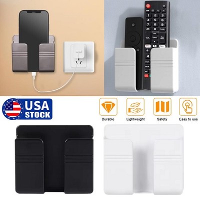 Phone Holder Wall Mounted Phone Stand & Self Adhesive Remote Control Bracket USA