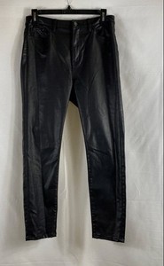 The Kooples Women's Franky Black Coated Skinny Jeans Sz 28