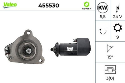 Anlasser Starter VALEO RE-GEN - AT 455530 +83.30  Pfand für MAN MERCEDES 24V SK