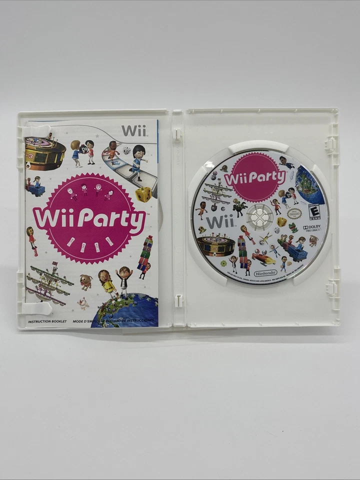 Wii Party (Nintendo Wii, 2010) CIB Complete W/ Manual & Inserts - Tested Working - Image 3 of 3