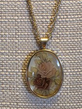 Gold-toned Rosee Pendant Necklace