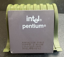 Intel Pentium 120 SY062 A80502120 Socket 7 CPU Vintage Processor Tested