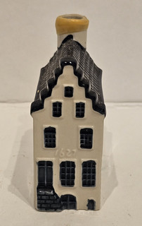 “2003 KLM Bols Delft Blue House No. 2 Miniature Liquor Bottle Empty Holland”
