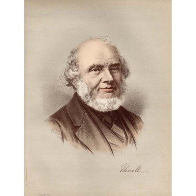 EARL RUSSELL John Russell britischer Premierminister farbiger antiker Druck um 1875