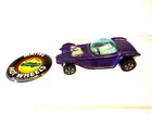 Vintage Hot Wheels Redline Beatnik Bandit 1968 HK Purple w/ Metal Button VG