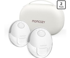 Momcozy Mobile Style M6 Elektrische Milch Brust pumpe 2er-Pack Grau 9 Stufen