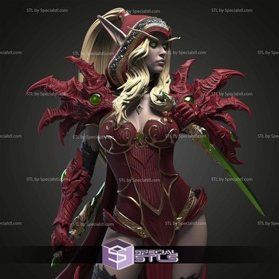 Sexy Valeera Sanguinar Warcraft V2 ! 3D Printed 16k ! Painted or Unpainted!