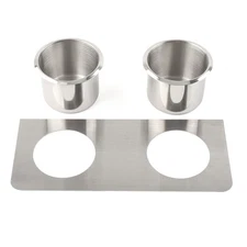 Silver Center Console Cup Holders&Trim For Chevrolet Blazers For GMC C10 Truck