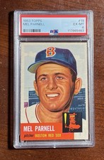 1953 Topps Mel Parnell⭐️PSA 6🚨EX-MINT💎Red Sox Ace🧦Great Color🎨JUST GRADED🔥
