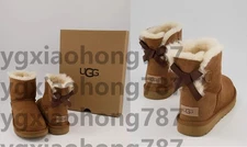 New 100% UG Brand  1016501  Mini Bailey Bow II Women's Boots Shoes Chestnut*gift
