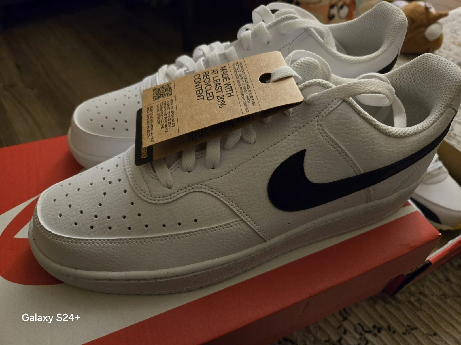 Taglia 11 5 Nike Court Vision Next Nature Low Bianco Nero