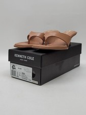 Kenneth Cole New York Geneva Women's Leather Dressy Slide Sandals, Tan Size 8M