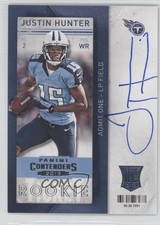 2013 Panini Contenders Short Print Rookies Justin Hunter #216 Auto 0f8