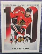 25-26 Topps Stickers Ryan Donato 🚨🚨🚨 Chicago Blackhawks Centennial 