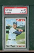 1970 Topps Baseball Card - #698 Tom Tresh High Number, PSA 8 NM/MT
