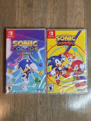 Sonic Mania AND Sonic Colors Ultimate NEW/SEALED (Nintendo Switch - SEGA)