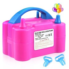 Balloon Pump Electric, 110V 600W Balloon Blower Inflator Dual Nozzle Air Pump...