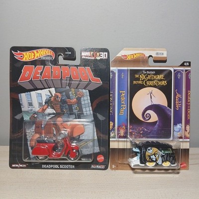 Hot Wheels LOT Deadpool Scooter Kool Kombi Nightmare Before Christmas 2021