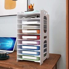 Dokumentenablage A4 10 Fächer PVC Schreibtis...