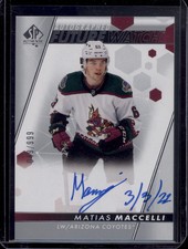 2022-23 SPA Matias Maccelli Inscribed Future Watch Auto Rookie FWA RC SSP /999