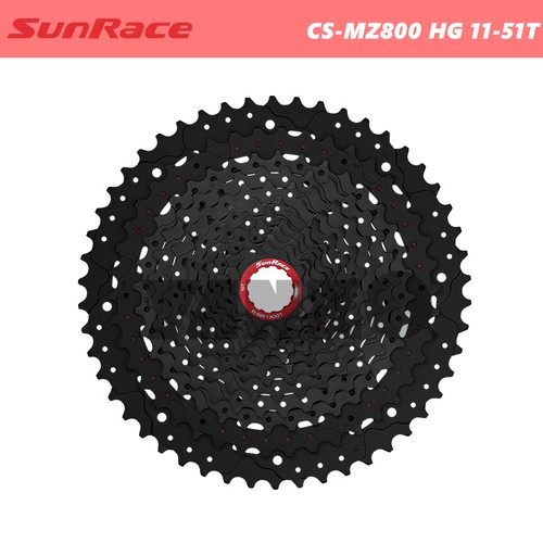 Cassette Sunrace CSMZ800 12 Vitesses - 11-51 Dents Compatible Shimano