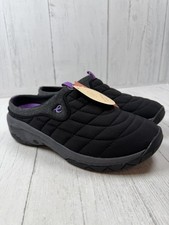 Easy Spirit Black Quilted Slip-On Mules Clogs Comfort Memory Foam Womens SZ 7M