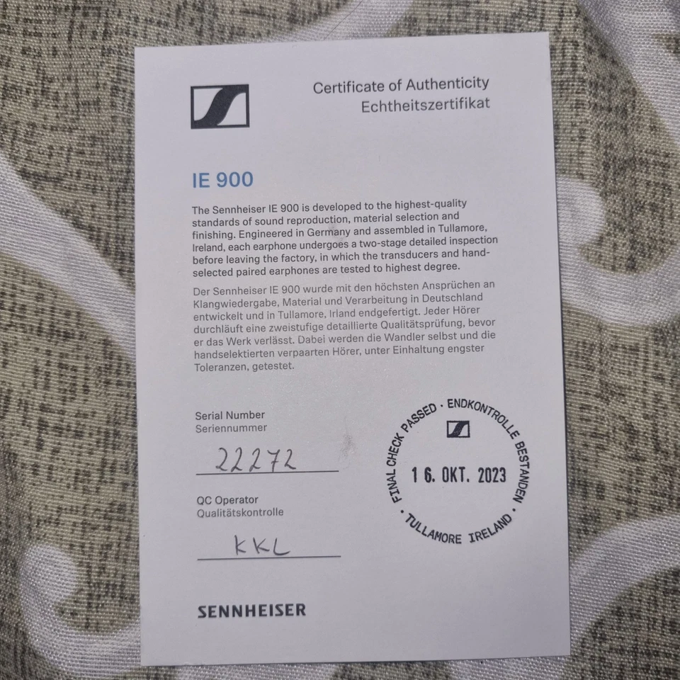 Sennheiser IE 900, foto 3 di 5