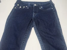 True Religion World Tour Legging Jeans Women's Sz 27 Dark Wash ( Fits 27 x 30 )