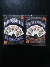 2 decks White Knuckle V2 Red  Blue playing cards by USPCC