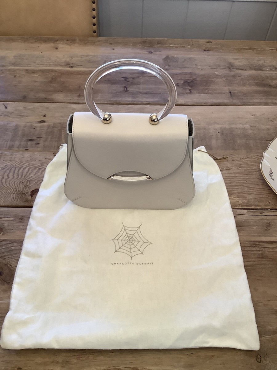 Charlotte Olympia Newman Beige Leatger bag