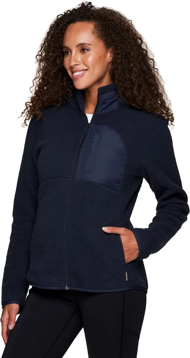 Avalanche Women's Fleece Jacket Mock Neck Zip Up Sherpa With Zip