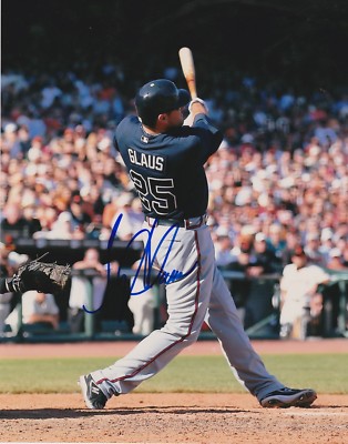 TROY GLAUS ATLANTA BRAVES ACTION SIGNED 8x10 | eBay