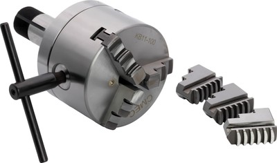 CME 4'' Self-Centering (Scroll) 3-Jaw Lathe Chuck, 5C Mounting, Solid Inner an...
