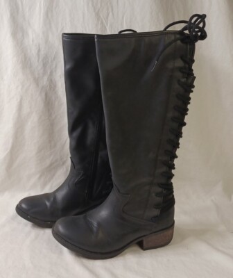 Steve Madden Youth Kids Size 1 JBERDYYY Black Boot Boots Child Zip Up w/ Box