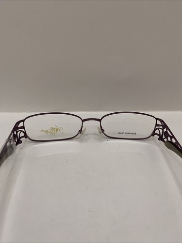 Apple Bottoms Eyeglasses 713 Burgundy Designer Demo Lens Red 53-17-135 - Picture 7 of 7