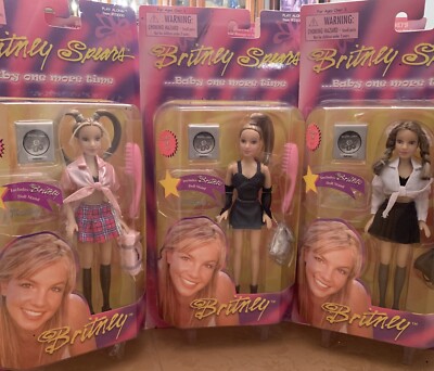 NEW VINTAGE Britney Spears Play Along Dolls- Lot Of 3 Play Along NIP