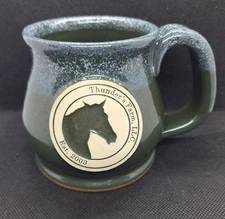 Thunder's Farm, LLC Est. 2003 Set of Four Sunset Hill Stoneware Mugs Handcrafted