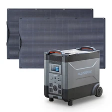 ALLPOWERS 3600W Portable Generator Station Battery UPS & 2x Solar Panels 200W