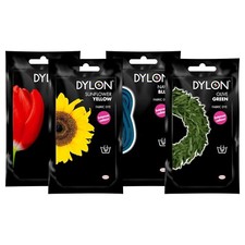 Dylon Hand Wash Fabric Dye 50g Sachet Colour for Jeans Clothes Fabrics Cloth UK