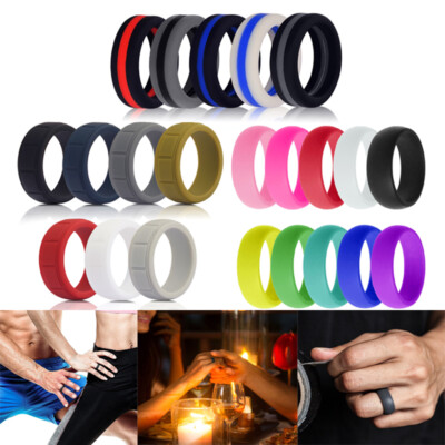 Anneau De Mariage/promesse En Silicone Pour Homme Et Femme - Taille 8 à 13, Sport, Gym, Neuf Avec étiquettes
