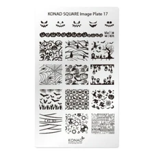 Konad Stamping Nail Art Square Image Plate No.17 Halloween Edition