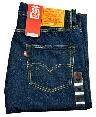 Levis 501 Herren Original Regular Straight Fit Leg Denim Jeans Onewash 0101 Neu