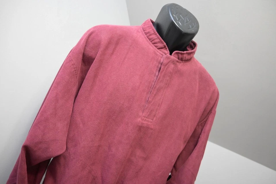 Chaqueta de Golf Zero Restriction Hecha en EE. UU. Rompevientos Pullover Rojo Para Hombres Talla Mediana Foto 4 de 4