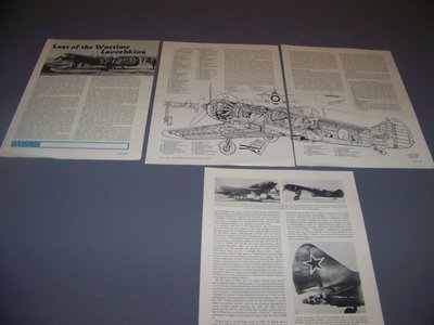 VINTAGE..LAVOCHKIN LA-7..SPECS/CUTAWAY/3-VIEWS.. (237C) | eBay