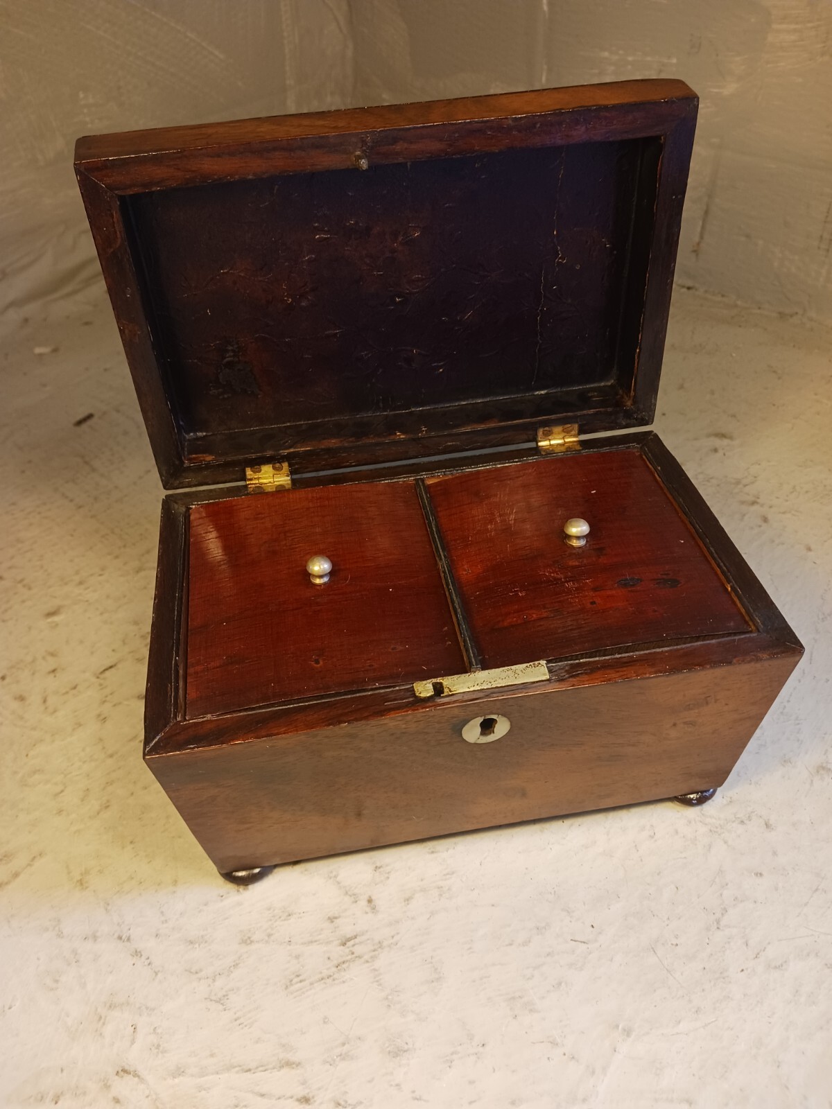 Antique Tea Caddy Box eBay