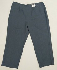 Women's Grey Partly Elasticated Classic Leg Bonmarché Trousers Size 24 L27 BNWT