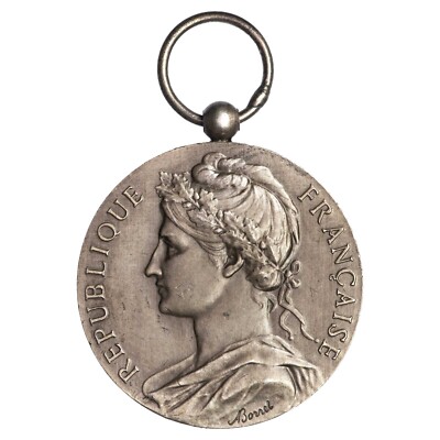Médaille Argent Ministère Du Travail - France 1967 - Récompense Attribuée