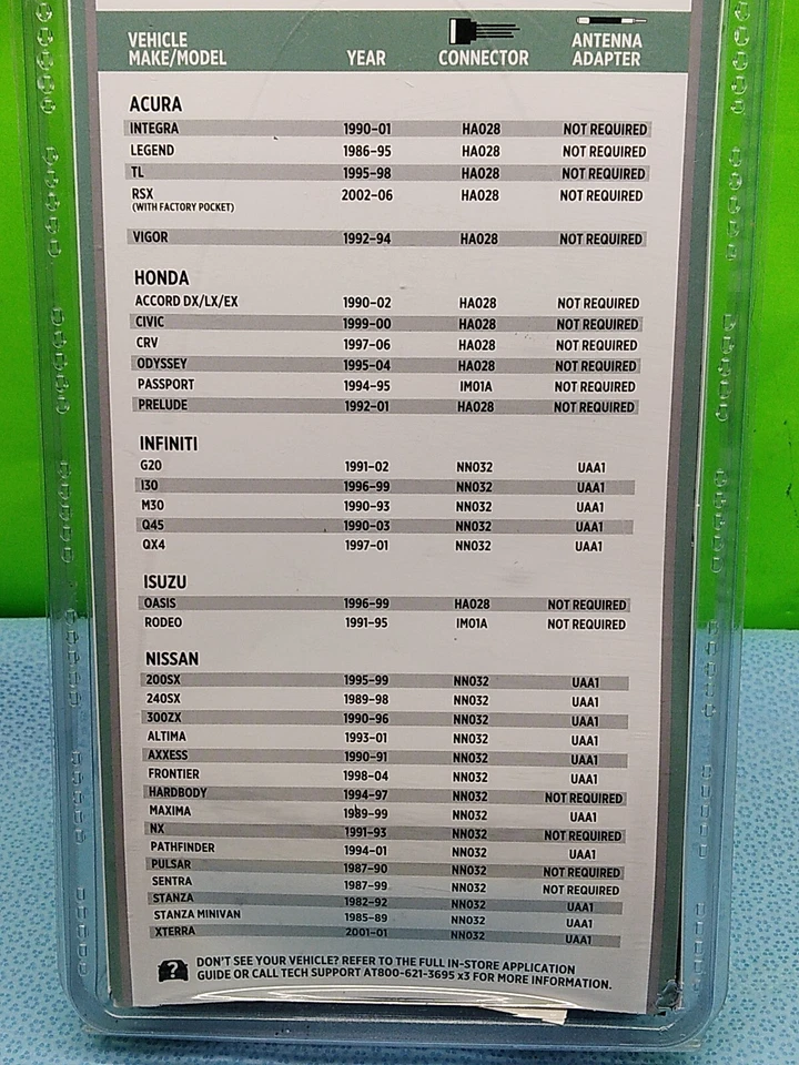 UI3050A* STEREO INSTALL KIT - HONDA Various Years NISSAN 1982 - 2006 - Image 3 of 4